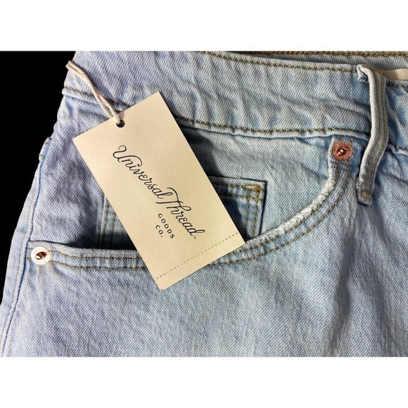Universal Thread VTG Stretch Midi Denim‎ Shorts Plus Sz 24W Fitted Hip & Leg NWT - Picture 2 of 11